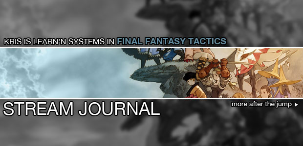 og:image, Stream Journal, Final Fantasy Tactics, Final Fantasy