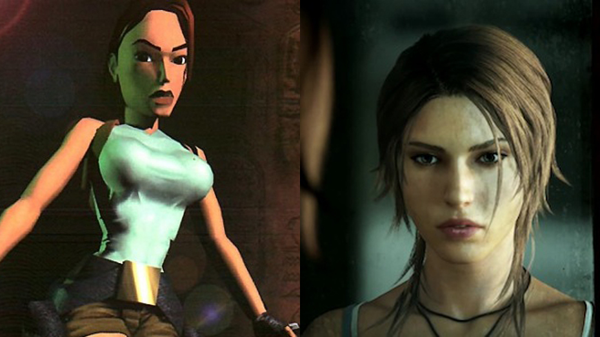 Lara Croft Before and After